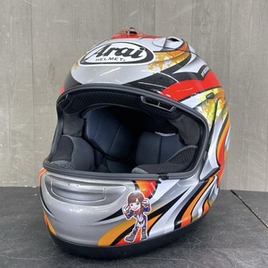  full-face шлем [ б/у ] ARAI ARAI RX7RV SNELL 59-60cm не достиг PSC Mark защита нет мотоцикл безопасность мотоцикл / 57574