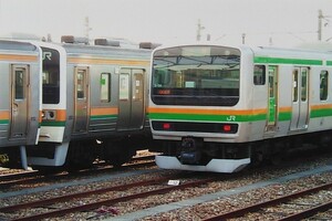 ◆[102-1]鉄道写真:JR E231系(湘南色)◆2Lサイズ