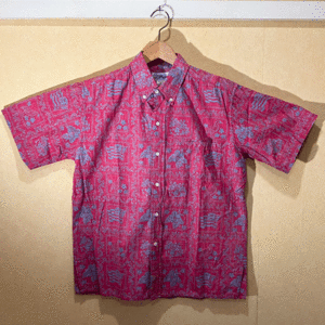 ★USED / REYN SPOONER ラハイナセーラー柄ハワイアンシャツ /SIZE.M