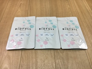 K00003【新品未開封】BIOFULL ビオフル biofull 30粒/ 3袋　ダイエット　腸内フローラ　善玉菌　ビフィズス菌　腸活　痩せ菌【送料無料】