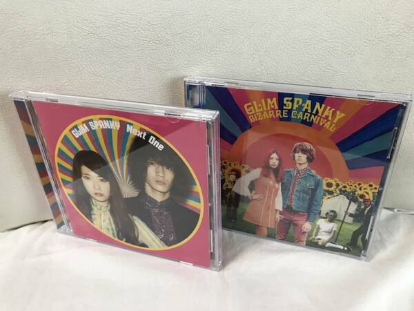 GLIM SPANKY　Next One　BIZARRE CARNIVAL　通常盤 アルバム2枚セット　グリムスパンキー　GLIMSPANKY　レンタルUP　ケース交換済み 