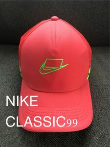 【NIKE キャップ　CLASSIC99】DRI-FIT golf 赤　レッド　ゴルフ　帽子　野球　サッカー　swoosh 