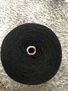  valuable! high class wool 100% count 2/12[9754 black ] approximately 0.77kg