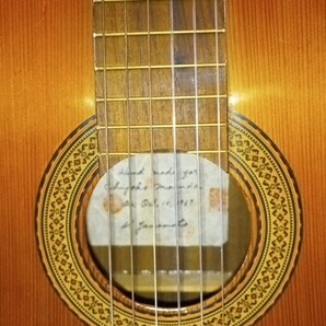 ★希少★ 特注手工品 K.Yamamoto 1969年製 クラシックギターの画像5