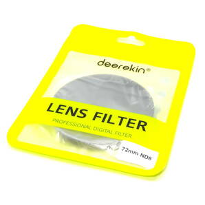 deerekin 薄枠 72mm ND8 NDフィルター 減光フィルター 広角レンズ対応 高品質 光学ガラス 簡易ケース付き 新品・未使用品の画像4
