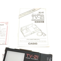 カシオ CASIO ポケット液晶テレビ TV-21 黒 アナログテレビ 取扱説明書付き POCKET TELEVISION _画像5