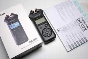 TASCAM ステレオ オーディオ レコーダー DR-07X 元箱 取扱説明書 タスカム