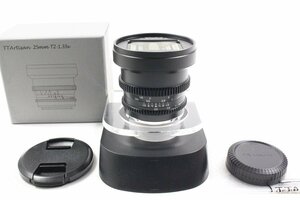 【 HORITA CAMERA 】A(極上品) 2964 銘匠光学 TTArtisan 25mm T2 C 1.33X アナモルフィックレンズ 富士 フジフィルムX用 元箱付き