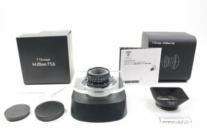 【 HORITA CAMERA 】A(極上品) 2965 銘匠光学 TTArtisan 28mm F5.6 ライカM用 ブラックペイント 828205417 LEICA 元箱付き