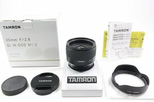 【 HORITA CAMERA 】B(良品) 2904 TAMRON 20mm F2.8 Di III OSD M1 2 F050SF 015127 ソニー SONY E用 単焦点 フルサイズ対応 元箱付き