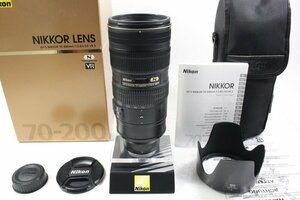 【 HORITA CAMERA 】B(良品) 3022 Nikon AF-S NIKKOR 70-200mm F2.8 G ED VR II 20275633 ニコン 手振れ補正 大口径 ケース 元箱付き