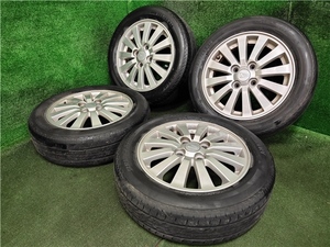 ムーヴコンテ等に ダイハツ純正AW 14×4.5J PCD100 4H BRIDGESTONE NEXTRY 155/65R14 売切!!