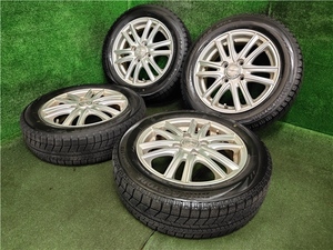 BAGLiORE 14×4.5J OFF45 PCD100 ４H BRIDGESTONE BLIZZAK VRX 155/65R14 N-BOX等に 売切!!