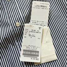 昨年購入新品 SLOBE IENA コットンブロードレギュラー シャツ 黒X白 トップス (スローブ イエナ)☆ヤフネコ!無料_画像3