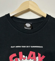 美品★GLAY グレイ ARENA TOUR 2017 SUMMERDELICS 半袖Tシャツ バンドT L 黒 ブラック アリーナツアー_画像4