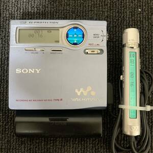 SONY MD WALKMAN Sony MD Walkman MZ-R910 портативный MD плеер магнитофон голубой с дистанционным пультом 