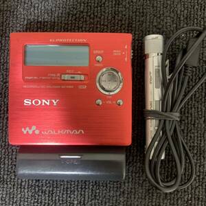 SONY MD WALKMAN ソニー MDウォークマン MZ-R909 レッド