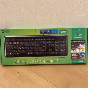 サンワサプライ USBハブ付キーボード SKB-SL21UHBK キーボード