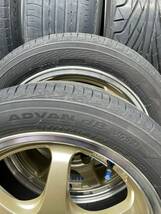 軽自動車用　社外ホイール、タイヤ4本セット　S-HOLD アルミ　165/55R15 BS２本溝少なめ　ヨコハマ２本バリ山　15×5j インセット45_画像7