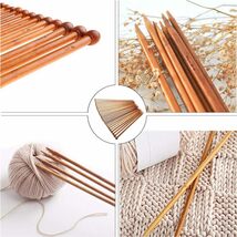 Dennty 編み物 毛糸 工具 かぎ針 編み針 輪針 棒針キャップ とじ針 段数マーカー 目数段数計 ハサミ 巻尺 収納ケース_画像5