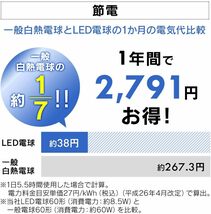 アイリスオーヤマ LED電球 人感センサー付 口金直径26mm 60形相当 昼白色 LDR9N-H-SE25_画像6