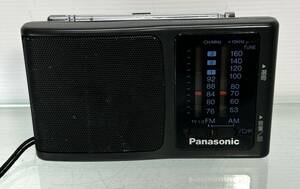 Panasonic ワイドFM受信OK FM/AMコンパクトラジオRF-U36動作確認ＯＫ　中古