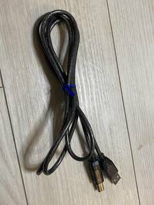  中古 USB2.0ケーブル タイプAオス - タイプBオス 1.5m 灰色スケルトン