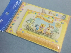 【新品】くまのプーさん　80周年記念/80周年アニバーサリー/2006年☆ミニレターセット☆便箋/封筒 なかま　ディズニー　サンスター　当時物