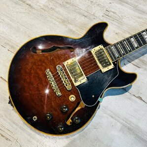 【1983年3月製】Ibanez アイバニーズ 激レア セミアコ ギター AM-205 動作未確認の画像2
