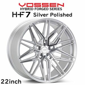 VOSSEN HF7 22インチ ホイール LEXUS NX RX 22inch 9.0J 1台分 グロスブラック シルバーポリッシュ フローフォーミング 鋳造