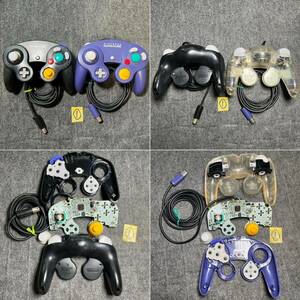①[ палочка заменен ] Game Cube GC violet & чистый чёрный рабочий товар контроллер 