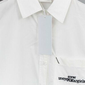 メゾンマルジェラ Maison Margiela ブラウス シャツ レディース メンズ 胸ポケット付き 白 おしゃれ ファッション 簡約 長袖シャツ Mサイズの画像3
