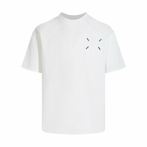 Maison Margiela メゾンマルジェラ MM6 半袖 tシャツ 簡約 メンズ レディース カジュアル 普段着 トップス 白 Mサイズ