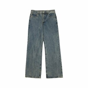 [Acne studios] Acne semi flare pants wide leg Denim pants stylish put on ..S size Vintage processing 