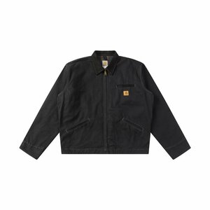 【Carhartt】カーハート デトロイト ジャケット メンズ アウター ウォッシュドダック cleanfit j97 ダークブルー Lサイズ