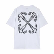 OFF-WHITE オフホワイト 白 半袖 tシャツ ARROW ユニセックス 夏 トップス コットン 半袖シャツ Lサイズ_画像1