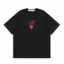 OFF-WHITE オフホワイト 黒 半袖 tシャツ 髑髏 ARROW 男女兼用 夏 カットソー コットン トップス Mサイズ_画像2