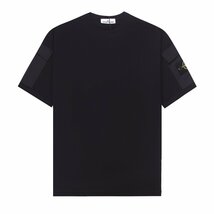 Stone Island ストーンアイランド 半袖 tシャツ 男女兼用 黒 t-shirt 夏 トップス ファッション XLサイズ_画像1