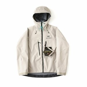 ARC*TERYX Alpha SV jacket men's beige with a hood .. manner water repelling processing outer coat mountaineering outer door clothes L size 