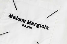 MM6 MAISON MARGIELA プリントシャツ オーバーフィット ナンバーロゴ ブラウス おしゃれ 男女兼用 長袖 シャツ ホワイト Lサイズ_画像5