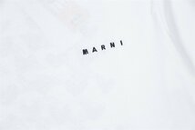 MARNI マルニ tシャツ メンズ レディース ハートプリント コットン100％ クルーネックTシャツ お洒落な一着 40サイズ_画像4