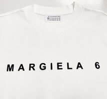 メゾン マルジェラ MM6 Maison Margiela ロゴ入り Tシャツ ホワイト カットソー 半袖 tシャツ 男女兼用 Mサイズ_画像8