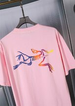 ARCTERYX Tシャツ アークテリクス 半袖 tシャツ カットソー ピンク ユニセックス おしゃれ ファッション Lサイズ_画像3
