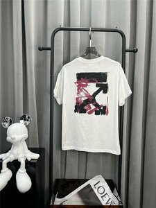 ★Off-White★（オフホワイト） ARROW PRINT T SHIRT★Tシャツ★半袖 ホワイト カットソー カジュアル Lサイズ