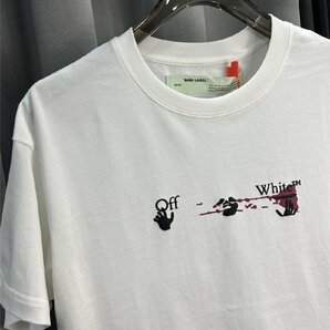 ★Off-White★（オフホワイト） ARROW PRINT T SHIRT★Tシャツ★半袖 ホワイト カットソー カジュアル Lサイズの画像5