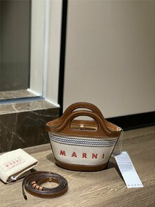 MARNI マルニ TROPICALIA ミニバケットバッグ ショルダーバッグ かごバッグ おしゃれ 鞄 通勤用 Marni mini