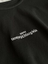 【Maison Margiela】簡約 メゾンマルジェラ ロゴTシャツ 半袖 t-shirt おしゃれ 黒 レディース トップス クルーネック 夏 Mサイズ_画像3