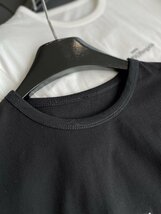【Maison Margiela】簡約 メゾンマルジェラ ロゴTシャツ 半袖 t-shirt おしゃれ 黒 レディース トップス クルーネック 夏 Mサイズ_画像2