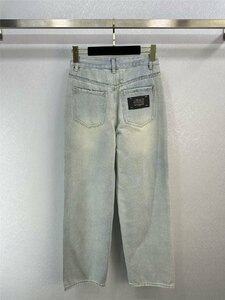 Maison Margiela メゾンマルジェラ MM6 デニムパンツ レディース ワイドパンツ 着痩せ おしゃれ 55KG以下対応 Mサイズ