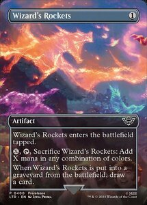 MTG ■無/英語版■ 《魔法使の打ち上げ花火/Wizard's Rockets》★拡張アートFOIL★ 指輪物語:中つ国の伝承 LTR